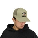 CDL & Chill Embroidered Trucker Hat | Premium Yupoong  Snapback | Funny Truck Driver Cap | CDL Driver Gift |  Semi Truck Humor Hat Trucker Yupoong 6606 Premium Cap Snapback - Image 10