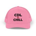 CDL & Chill Embroidered Trucker Hat | Premium Yupoong  Snapback | Funny Truck Driver Cap | CDL Driver Gift |  Semi Truck Humor Hat Trucker Yupoong 6606 Premium Cap Snapback - Image 12