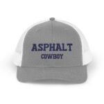 Asphalt Cowboy Embroidered Trucker Hat | Premium Yupoong  Snapback | Trucker Driver Cap | Funny Road Hat |  Biker Cowboy Gift Trucker Yupoong 6606 Premium Cap Snapback - Image 3