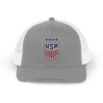 USA Soccer Hat Embroidered  Snapback  Trucker Cap High Quality Soccer Fan Gift USA Shield Trucker Yupoong 6606 Premium Cap Snapback - Image 21