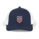 USA Soccer Hat Embroidered  Snapback  Trucker Cap High Quality Soccer Fan Gift USA Shield Trucker Yupoong 6606 Premium Cap Snapback - Image 29