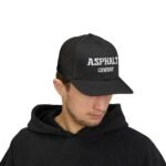 Asphalt Cowboy Embroidered Trucker Hat | Premium Yupoong  Snapback | Trucker Driver Cap | Funny Road Hat |  Biker Cowboy Gift Hat Trucker Yupoong 6606 Premium Cap Snapback - Image 4