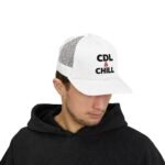 CDL & Chill Embroidered Trucker Hat | Premium Yupoong  Snapback | Funny Truck Driver Cap | CDL Driver Gift |  Semi Truck Humor Hat Trucker Yupoong 6606 Premium Cap Snapback - Image 9