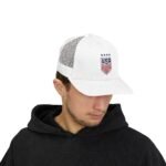 USA Soccer Hat Embroidered  Snapback  Trucker Cap High Quality Soccer Fan Gift USA Shield Trucker Yupoong 6606 Premium Cap Snapback - Image 11