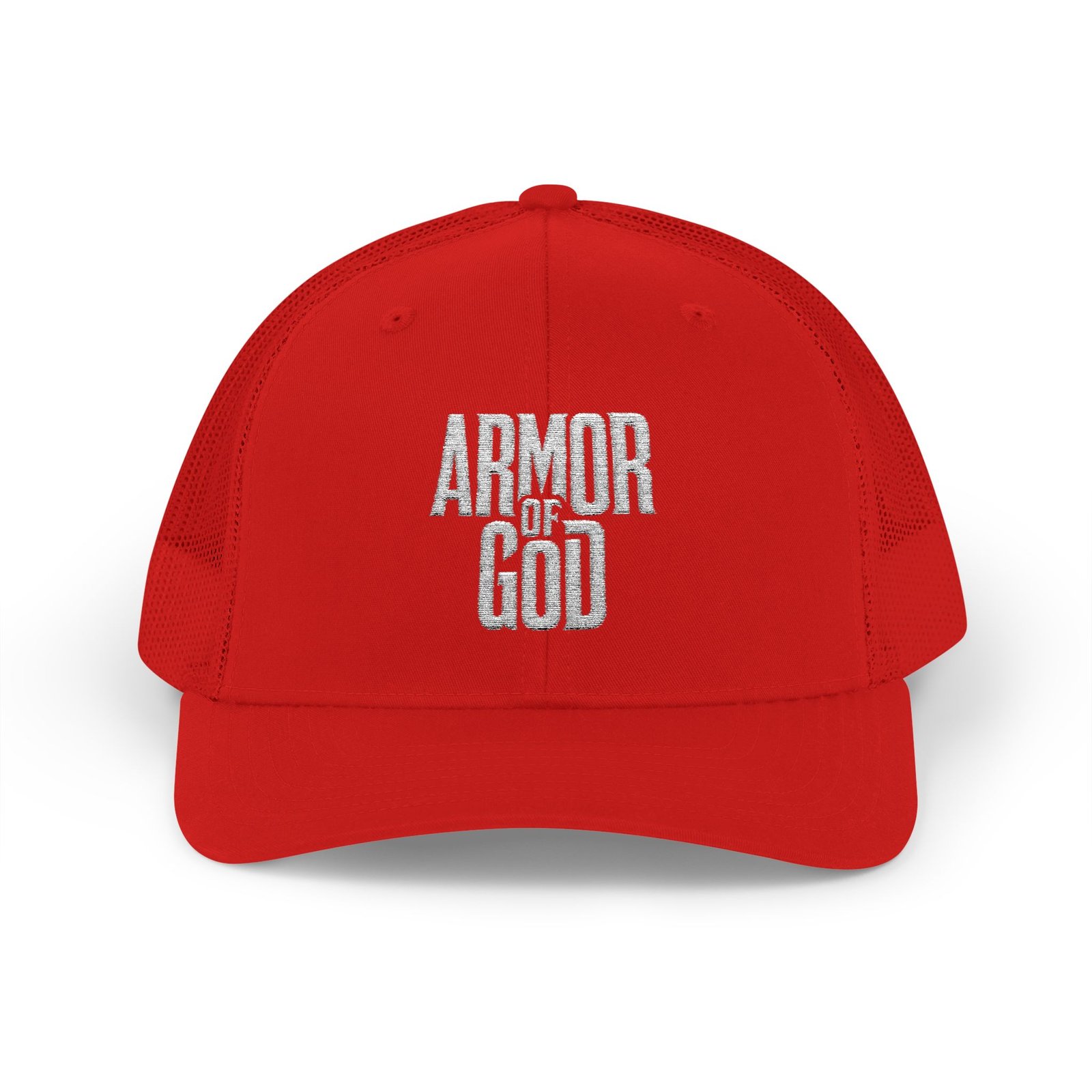 7068543106762714798_2048.jpeg Armor of God Hat, Christian Trucker Cap, Faith Based Baseball Hat, Embroidered Religious Cap, Spiritual Warfare Gift, Dad Hat, Faith Apparel Gift Hat Trucker Yupoong 6606 Premium Cap Snapback - Image 1