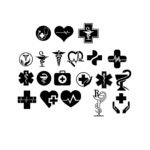 20 x Medical PNG SVG Bundle Files - Healthcare Icon Pack - Nurse Doctor Stethoscope SVG - Caduceus Pharmacy Clipart - Heartbeat EKG Life Line Vector - Pharmacy Rx Symbol - Hospital First Aid Cricut Files - Medical Logo Mega Pack -  for Stickers Cricut & Silhouette Instant Digital Download