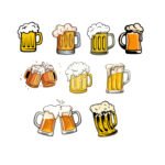 10 x Beer Mug SVG PNG Bundle - Cheers Glasses Clipart - Oktoberfest Digital Download - Frothy Beer Mug Vector - Brewery Logo Graphics - Father's Day Cricut Files - Pub Sign Art - Cold Brew Glassware Sublimation -  for Cricut & Silhouette Instant Digital Download