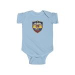 USA Soccer Shield Baby Bodysuit - Patriotic 4 Star Infant One-Piece - United States Athletic Crest Romper - Red White and Blue Newborn Sports Fan Gift - Image 3