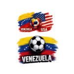 Venezuela vs USA Soccer SVG PNG - International Rivalry Clipart - Venezuela and USA Flag Sports Design - Soccer Ball Sublimation - Shirts Vinyl Cut File Instant Digital Download