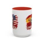 15pz España vs USA Soccer Mug, Spain United States Football Rivalry Cup, Two-Tone Ceramic Coffee Mug, International Soccer Fan Gift Cup - Image 9