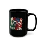 15oz Mexico USA Soccer Mug, International Soccer Gift, Soccer Fan Coffee Cup, Mexico and United States Flag Mug, Futbol Fan Gift, Team Spirit Drinkware - Image 4