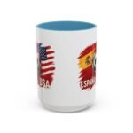15pz España vs USA Soccer Mug, Spain United States Football Rivalry Cup, Two-Tone Ceramic Coffee Mug, International Soccer Fan Gift Cup - Image 12