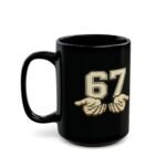 15oz 67 YouTube Logo Mug, 67 Brand Coffee Cup, Meme Fan Merch, 67 Channel Official Style Mug, Content Creator Gift, Logo Drinkware, Gift for Fans Drinkware - Image 5