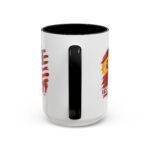 15pz España vs USA Soccer Mug, Spain United States Football Rivalry Cup, Two-Tone Ceramic Coffee Mug, International Soccer Fan Gift Cup - Image 5