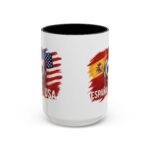 15pz España vs USA Soccer Mug, Spain United States Football Rivalry Cup, Two-Tone Ceramic Coffee Mug, International Soccer Fan Gift Cup - Image 7