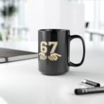 15oz 67 YouTube Logo Mug, 67 Brand Coffee Cup, Meme Fan Merch, 67 Channel Official Style Mug, Content Creator Gift, Logo Drinkware, Gift for Fans Drinkware - Image 2