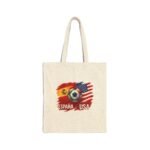 Tote Bag –España vs USA Tote Bag, Spain United States Football Rivalry Canvas Bag, Soccer Fan Grocery Bag, International Soccer Match Gift  Durable Eco-Friendly Shopping Bag