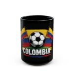15oz Colombia Soccer Mug, Colombia Flag Coffee Cup, Futbol Fan Gift, Colombian Pride Gift, Soccer Lover Mug, Team Colombia Decor, Sports Fan Cup Drinkware