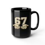15oz 67 YouTube Logo Mug, 67 Brand Coffee Cup, Meme Fan Merch, 67 Channel Official Style Mug, Content Creator Gift, Logo Drinkware, Gift for Fans Drinkware