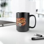 15oz I Love España Coffee Mug, Spain Soccer Fan Mug, Spanish Football Ceramic Cup, Red and Yellow Soccer Fan Gift, National Team Mug Decor, Sports Fan Cup Drinkware - Image 3