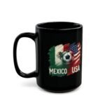 15oz Mexico USA Soccer Mug, International Soccer Gift, Soccer Fan Coffee Cup, Mexico and United States Flag Mug, Futbol Fan Gift, Team Spirit Drinkware - Image 5
