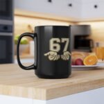 15oz 67 YouTube Logo Mug, 67 Brand Coffee Cup, Meme Fan Merch, 67 Channel Official Style Mug, Content Creator Gift, Logo Drinkware, Gift for Fans Drinkware - Image 6