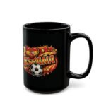 15oz I Love España Coffee Mug, Spain Soccer Fan Mug, Spanish Football Ceramic Cup, Red and Yellow Soccer Fan Gift, National Team Mug Decor, Sports Fan Cup Drinkware - Image 4