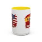 15pz España vs USA Soccer Mug, Spain United States Football Rivalry Cup, Two-Tone Ceramic Coffee Mug, International Soccer Fan Gift Cup - Image 14