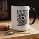 15pz Argentina Soccer Mug, La Albiceleste Football Two-Tone Coffee Cup, Argentine National Team Fan Drinkware, Soccer Supporter Gift Soccer Fan Gift Cup - Image 10