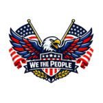We The People SVG PNG - American Eagle Flag Graphic - Patriotic US Constitution Clipart - Fourth of July Sublimation -Instant Download for Cricut