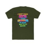I Don't Have Ex's I Have Examples T-Shirt, Funny Sarcastic Quote Tee, Relatable Humor Graphic Shirt, Sassy Relationship Apparel, Gift for Friend Premium Fitted 100% Cotton - Image 3