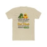 Best Friends Turtle and Duck T-Shirt, Funny Matching Besties Tee, Sarcastic Animal Graphic Shirt, Whacky Friendship Apparel, Gift for Best Friend Clothing Premium Fitted 100% Cotton - Image 10