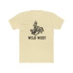 Wild West Cowboy Shirt, Bucking Bronco T-Shirt, Western Rodeo Tee, Vintage Country Graphic Shirt, Rustic Cowboy Streetwear Clothing Premium Fitted 100% Cotton - Image 5