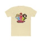 Powerpop Girls T-Shirt – Retro 2000s Pop Fan Apparel – Y2K Aesthetic Girl Group Shirt – Cute Kawaii Parody Tee Apparel Shirt Premium Fitted 100% Cotton Tee - Image 5