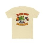 Playing Dead Parrot T-Shirt, Funny Pew Pew Pew Tee, Cute Bird Meme Shirt, Sarcastic Animal Graphic Tee, Cartoon Humor Gift Premium Fitted 100% Cotton - Image 5