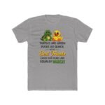 Best Friends Turtle and Duck T-Shirt, Funny Matching Besties Tee, Sarcastic Animal Graphic Shirt, Whacky Friendship Apparel, Gift for Best Friend Clothing Premium Fitted 100% Cotton - Image 8