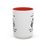 I Ain't Apologizing Coffee Mug, Leave Me Alone Skull Cup, Offensive Sarcastic Two-Tone Mug, Edgy Attitude Drinkware, Badass Biker Gift Two-Tone Ceramic Coffee Mug, International Soccer Fan Gift Cup - Image 2