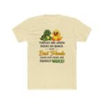 Best Friends Turtle and Duck T-Shirt, Funny Matching Besties Tee, Sarcastic Animal Graphic Shirt, Whacky Friendship Apparel, Gift for Best Friend Clothing Premium Fitted 100% Cotton - Image 5