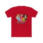 Powerpop Girls T-Shirt – Retro 2000s Pop Fan Apparel – Y2K Aesthetic Girl Group Shirt – Cute Kawaii Parody Tee Apparel Shirt Premium Fitted 100% Cotton Tee - Image 6