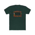 Powered By Caffeine Chaos And Pumpkin Spice T-Shirt, Funny Fall Season Tee, Autumn Coffee Lover Shirt, Thanksgiving Graphic Apparel Apparel Clothing Premium Fitted 100% Cotton - Image 9