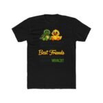 Best Friends Turtle and Duck T-Shirt, Funny Matching Besties Tee, Sarcastic Animal Graphic Shirt, Whacky Friendship Apparel, Gift for Best Friend Clothing Premium Fitted 100% Cotton - Image 9