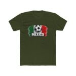 Mexico Soccer T-Shirt, Mexico National Team Fan Apparel, Mexican Flag Futbol Tee, Soccer Fan Gift, World Cup Style Shirt, Mexico Sports Clothing Premium Fitted 100% Cotton - Image 3