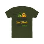 Best Friends Turtle and Duck T-Shirt, Funny Matching Besties Tee, Sarcastic Animal Graphic Shirt, Whacky Friendship Apparel, Gift for Best Friend Clothing Premium Fitted 100% Cotton - Image 3