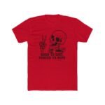 Born To Shit Forced To Wipe Shirt, Funny Meme T-Shirt, Ironic Badass Cowboy Graphic Tee, Western Humor Gag Gift, Sarcastic Streetwear Clothing Premium Fitted 100% Cotton - Image 6