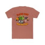 Playing Dead Parrot T-Shirt, Funny Pew Pew Pew Tee, Cute Bird Meme Shirt, Sarcastic Animal Graphic Tee, Cartoon Humor Gift Premium Fitted 100% Cotton - Image 7