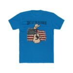 Don't Let The Old Man In T-Shirt, American Flag Country Music Tee, T-Shirt, American Flag Country Music Tee, Western Cowboy Hat Guitar Graphic Shirt, Patriotic Vintage ApparelGift Premium Fitted 100 Cotton - Image 5