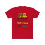 Best Friends Turtle and Duck T-Shirt, Funny Matching Besties Tee, Sarcastic Animal Graphic Shirt, Whacky Friendship Apparel, Gift for Best Friend Clothing Premium Fitted 100% Cotton - Image 6