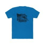 This Is My First Rodeo Shirt, Funny American Flag Cowboy T-Shirt, Patriotic Western Tee, Sarcastic Country Graphic Shirt Premium Fitted 100% Cotton - Image 4