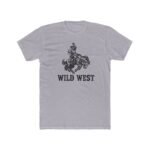 Wild West Cowboy Shirt, Bucking Bronco T-Shirt, Western Rodeo Tee, Vintage Country Graphic Shirt, Rustic Cowboy Streetwear Clothing Premium Fitted 100% Cotton - Image 2