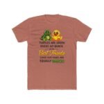 Best Friends Turtle and Duck T-Shirt, Funny Matching Besties Tee, Sarcastic Animal Graphic Shirt, Whacky Friendship Apparel, Gift for Best Friend Clothing Premium Fitted 100% Cotton - Image 7